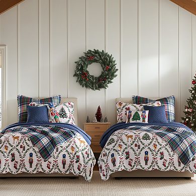 Levtex Home Festive Nutcrackers Quilt & Sham Set