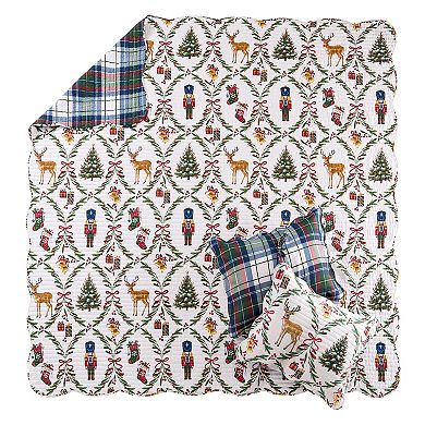 Levtex Home Festive Nutcrackers Quilt & Sham Set