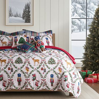 Levtex Home Festive Nutcrackers Quilt & Sham Set