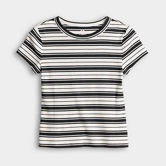 Juniors' SO® Short Sleeve Crew Neck Tee in Regular & Plus Size