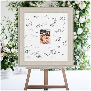 Cottage Signature Mat Picture Frame, Photo Frame Guest Book Alternative Weddings, Graduations