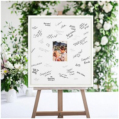 Lucie Signature Mat Picture Frame, Photo Frame Guest Book Alternative Weddings, Graduations
