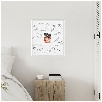 Lucie Signature Mat Picture Frame, Photo Frame Guest Book Alternative Weddings, Graduations