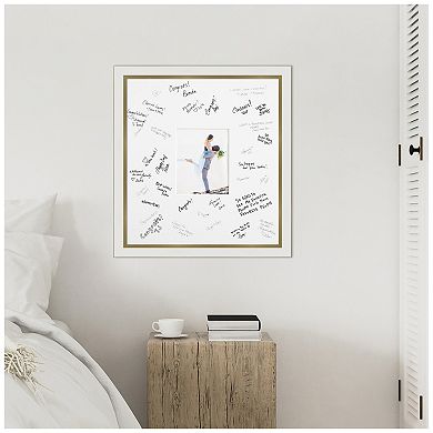 Eva Signature Mat Picture Frame, Photo Frame Guest Book Alternative Weddings, Graduations