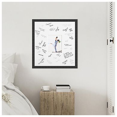 Mezzanotte Signature Mat Picture Frame, Photo Frame Guest Book Alternative Weddings, Graduations