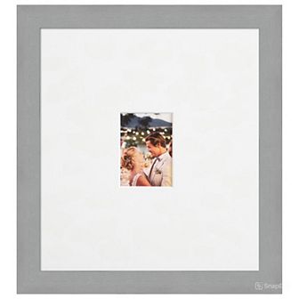 Brushed Signature Mat Picture Frame, Photo Frame Guest Book Alternative Weddings, Graduations
