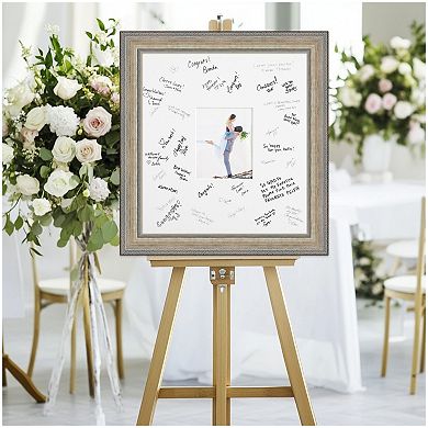Fleur Signature Mat Picture Frame, Photo Frame Guest Book Alternative Weddings, Graduations