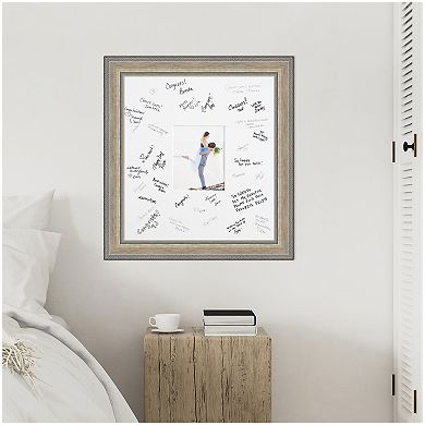 Fleur Signature Mat Picture Frame, Photo Frame Guest Book Alternative Weddings, Graduations