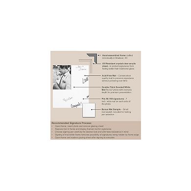 Grace Signature Mat Picture Frame, Photo Frame Guest Book Alternative Weddings, Graduations