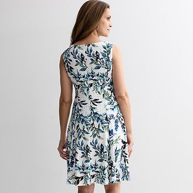 Women's Studio Connection Mesh Jacket & Printed Eyelet Dress