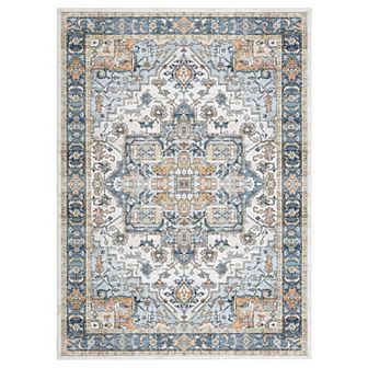 Vintage Area Rug Distressed Boho Soft Rug Carpet, Machine Washable