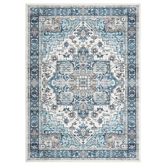 Vintage Area Rug Distressed Boho Soft Rug Carpet, Machine Washable