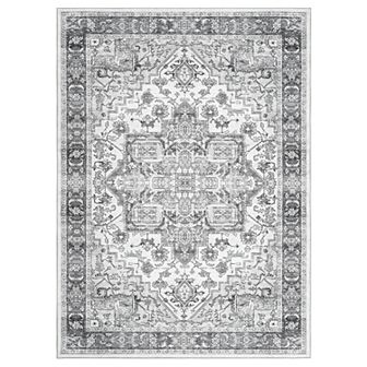 Vintage Area Rug Distressed Boho Soft Rug Carpet, Machine Washable