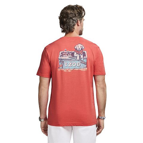 Мужские футболки IZOD Men's IZOD Saltwater Short Sleeve Graphic Tee