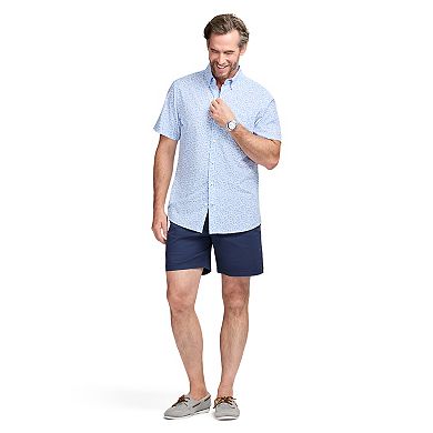 Men's IZOD Breeze Woven Short Sleeve Button-Down Shirt