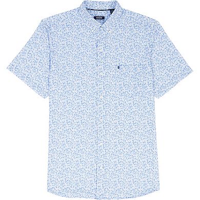Men's IZOD Breeze Woven Short Sleeve Button-Down Shirt