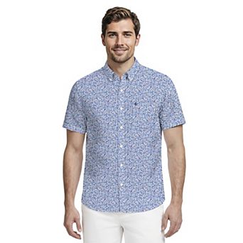 Men's IZOD Breeze Woven Short Sleeve Button-Down Shirt