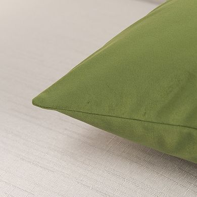 Elegant Comfort 2 Piece Velvet Cushion Cover Solid - Pillow Covers