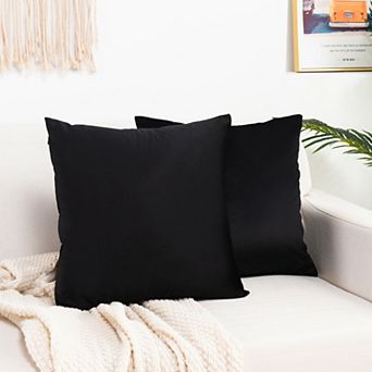 Elegant Comfort 2 pc Velvet Cushion Cover Solid - Pillow Covers