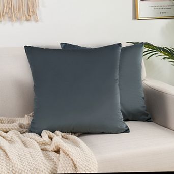 Elegant Comfort 2 pc Velvet Cushion Cover Solid - Pillow Covers