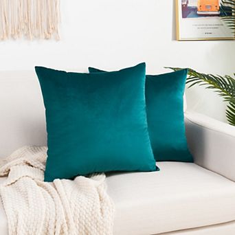 Elegant Comfort 2 pc Velvet Cushion Cover Solid - Pillow Covers
