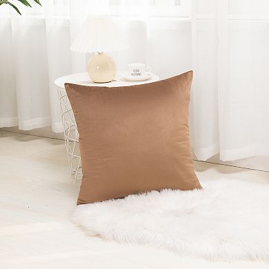 Elegant Comfort 2 Piece Velvet Cushion Cover Solid - Pillow Covers