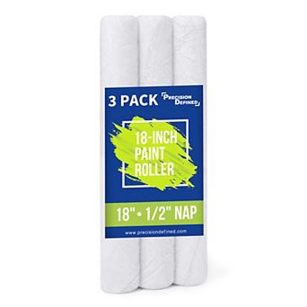 Precision Defined 18 in Roller Covers 3 pk All Surfaces