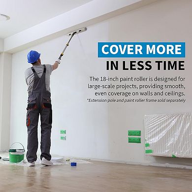 Precision Defined 18in Roller Covers 3pk All Surfaces