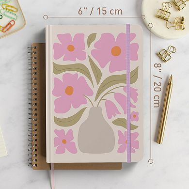 Rileys & Co Floral Hardcover Notebook 8x6in 240 Pages