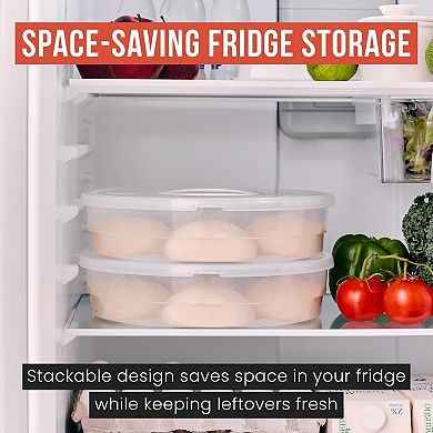 Chef Pomodoro 12in Pie Carrier 2pk Lid Divider Expandable
