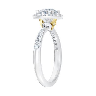 Brilliant Love 10k White Gold 1 1/3 Carat T.W. Lab Grown Diamond Bridal Ring