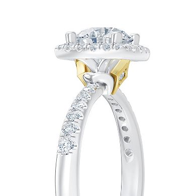 Brilliant Love 10k White Gold 1 1/3 Carat T.W. Lab Grown Diamond Bridal Ring