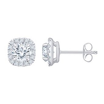Brilliant Love 10k White Gold 1 1/4 Carat T.W. Lab Grown Diamond Stud Earrings
