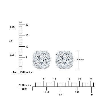 Brilliant Love 10k White Gold 1 1/4 Carat T.W. Lab Grown Diamond Stud Earrings