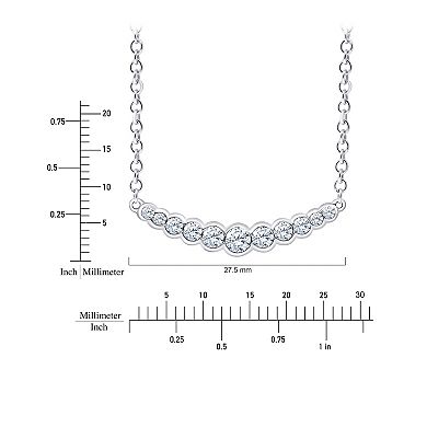 Brilliant Love 10k White Gold 1/2 Carat T.W. Lab Grown Diamond Pendant Necklace