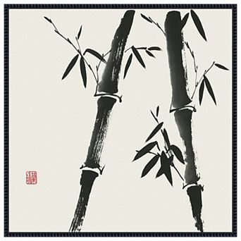 Bamboo Collection IV by Nan Rae Framed Canvas Wall Art Print