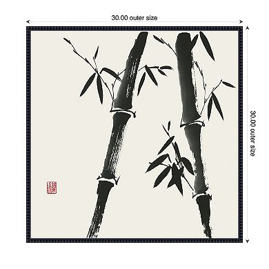Bamboo Collection IV by Nan Rae Framed Canvas Wall Art Print