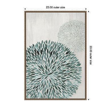 Leafy Whirl III by Hannah Dawson Framed Canvas Wall Art Print