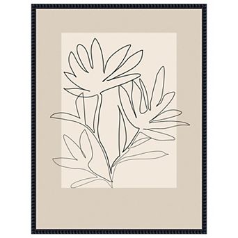 Line Art 4 by Elena Ristova Framed Canvas Wall Art Print