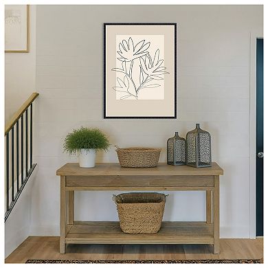 Line Art 4 by Elena Ristova Framed Canvas Wall Art Print