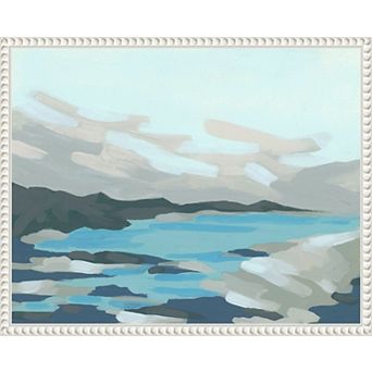 Cloudy Inlet II by June Erica Vess Framed Canvas Wall Art Print