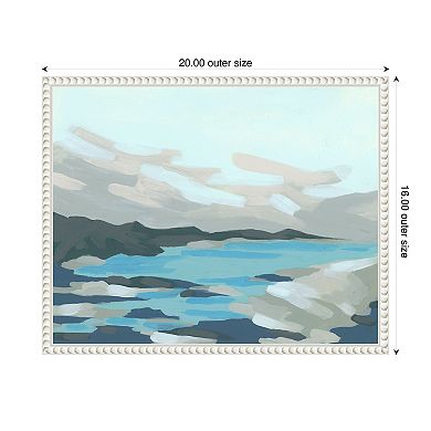 Cloudy Inlet II by June Erica Vess Framed Canvas Wall Art Print