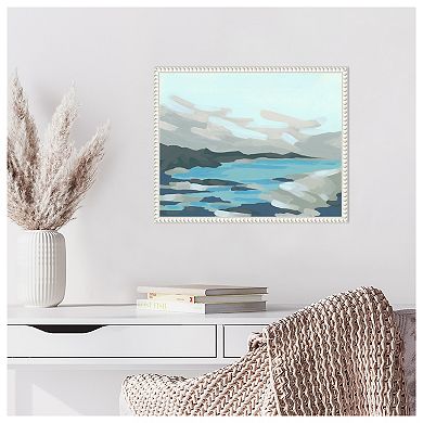 Cloudy Inlet II by June Erica Vess Framed Canvas Wall Art Print