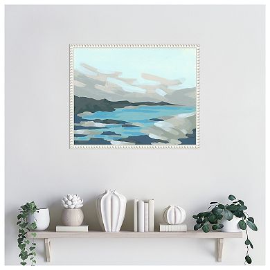 Cloudy Inlet II by June Erica Vess Framed Canvas Wall Art Print