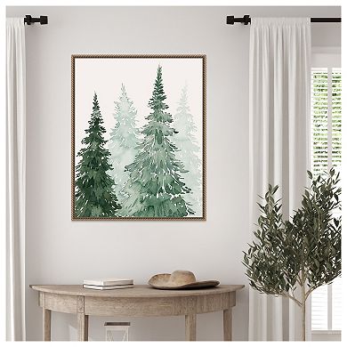 Winter Washed Coppice II by Grace Popp Framed Canvas Wall Art Print