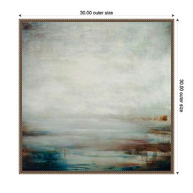 Where The River Meets The Sea by Aondrea h. Maynard Framed Canvas Wall Art Print