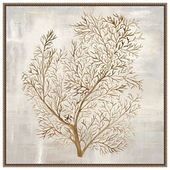 Beige Tides I by Hannah Dawson Framed Canvas Wall Art Print