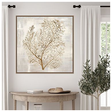 Beige Tides I by Hannah Dawson Framed Canvas Wall Art Print