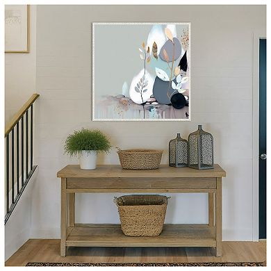 Beautiful Abstract Blues by Bella Eve Framed Canvas Wall Art Print