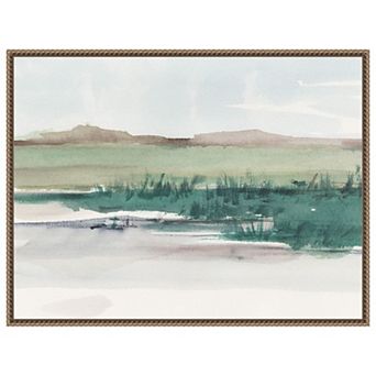 Emerald Grassland II by Ethan Harper Framed Canvas Wall Art Print